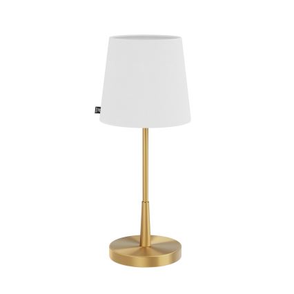 ByRydens - Настільна лампа LUMI 1xE27/8W/230V біла/золота 48,5 cm
