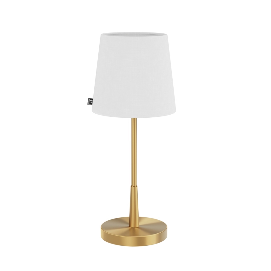 ByRydens - Настільна лампа LUMI 1xE27/8W/230V біла/золота 48,5 cm