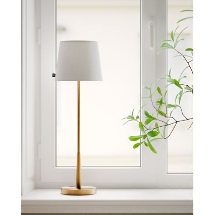 ByRydens - Настільна лампа LUMI 1xE27/8W/230V біла/золота 68,5 cm