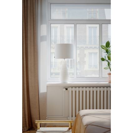 ByRydens - Настольная лампа BARTHA 1xE27/8W/230V кремовая