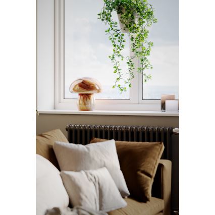 ByRydens - Настольная лампа MIRA MUSHROOM 1xE27/8W/230V коричневая