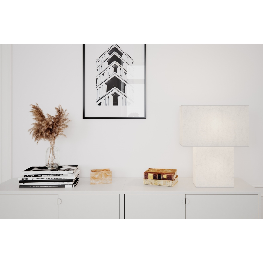 ByRydens - Настільна лампа iSQUARE 1xE27/8W/230V біла