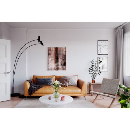 ByRydens - Торшер PULS 2xGU10/5W/230V черный