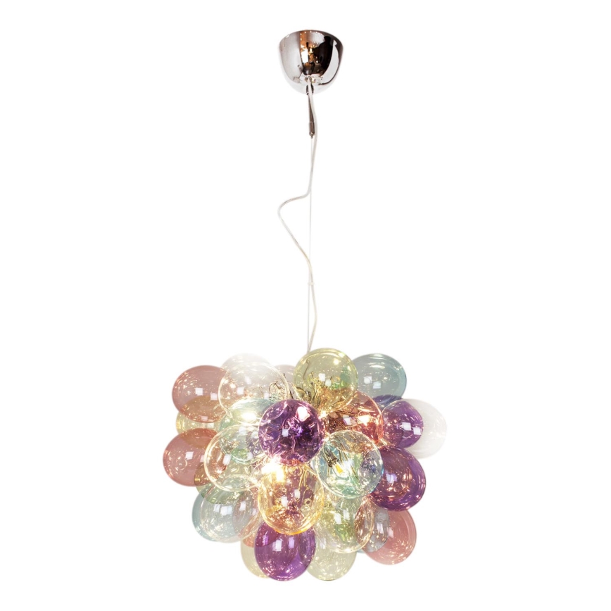 ByRydens - Подвесная люстра GROSS 8xG9/4W/230V красочный диаметр 50 см