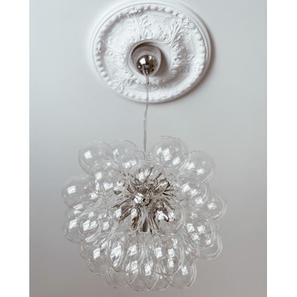 ByRydens - Подвесная люстра GROSS 8xG9/4W/230V прозрачный диаметр 50 см