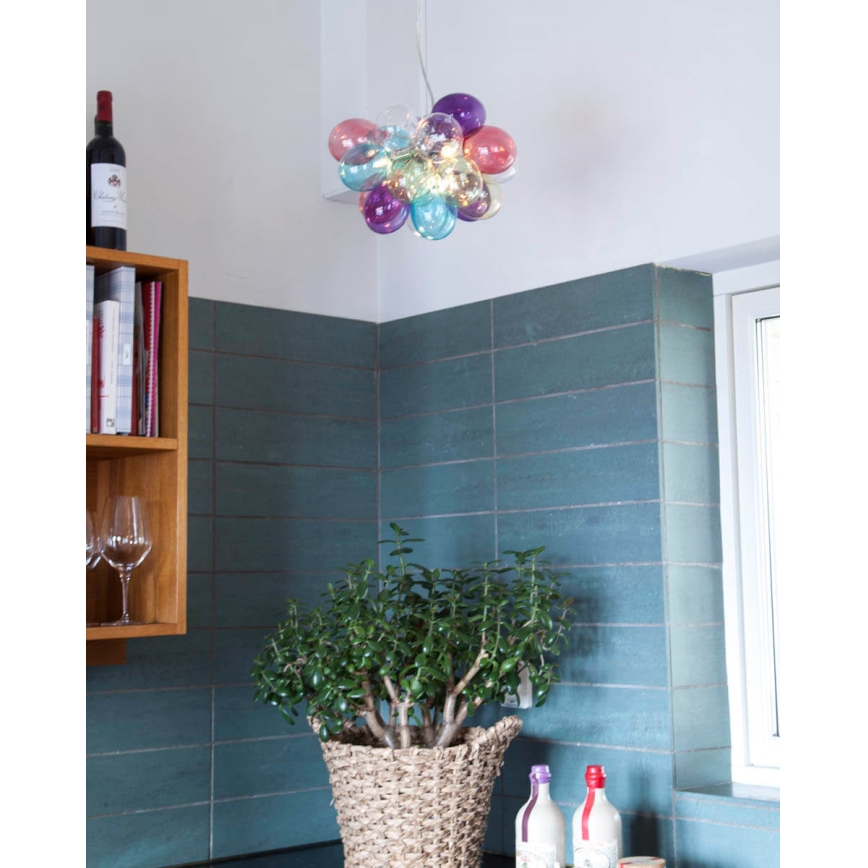 ByRydens - Подвесная люстра GROSS 3xG9/5W/230V красочный диаметр 30 см