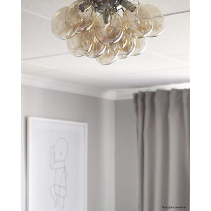 ByRydens - Потолочный светильник GRANDE 3xG9/4W/230V дымчатый/коричневый диаметр 30 см