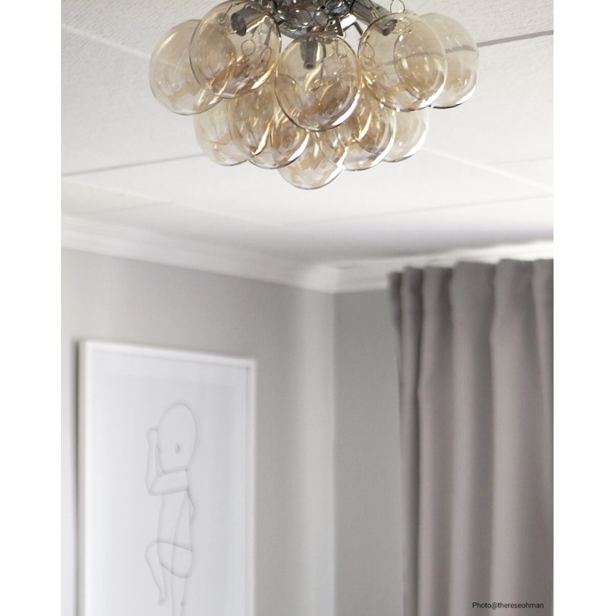 ByRydens - Стельовий світильник GRANDE 3xG9/4W/230V димчастий/коричневий діаметр 30 см