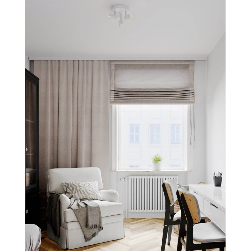 ByRydens - Точковий світильник CORRECT 3xGU10/7W/230V білий діаметр 20 см