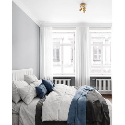 ByRydens - Точковий світильник CORRECT 3xGU10/7W/230V, золотистий, діаметр 20 см