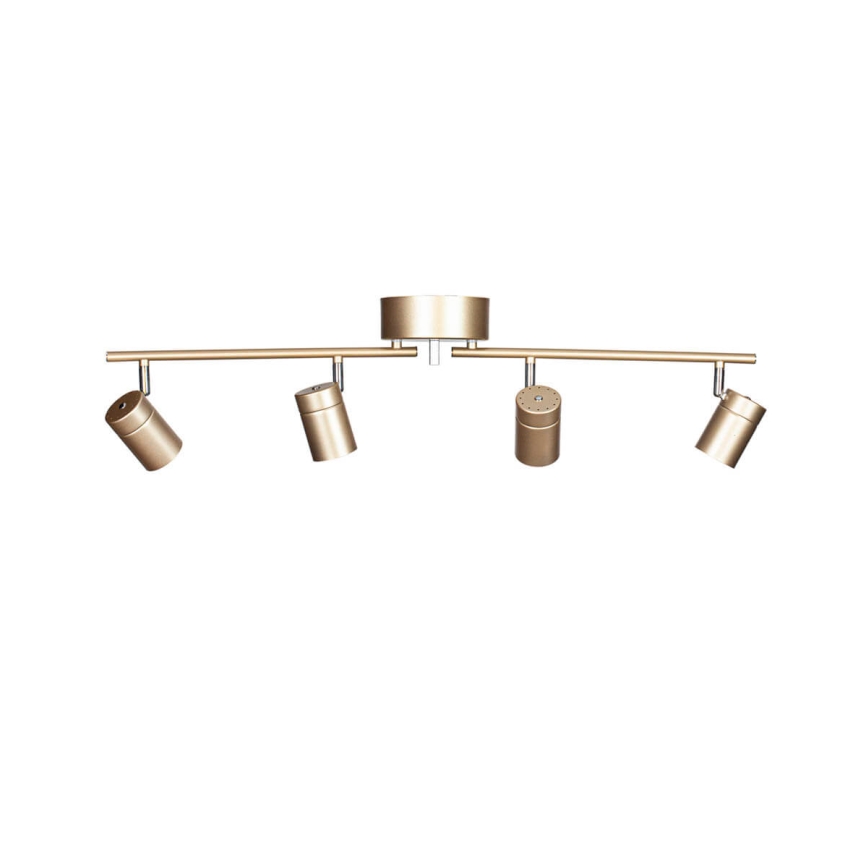 ByRydens - Точковий світильник CORRECT 4xGU10/7W/230V золотий