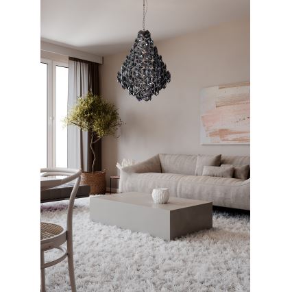 ByRydens - Люстра на цепи MONARQUE GRANDE 11xE14/5W/230V черный диаметр 58 см