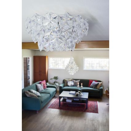 ByRydens - Потолочный светильник MONARQUE 3xE27/5W/230V прозрачный диаметр 51 см