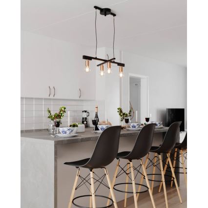 ByRydens - Подвесная люстра на тросе ZEONA 4xE27/5W/230V