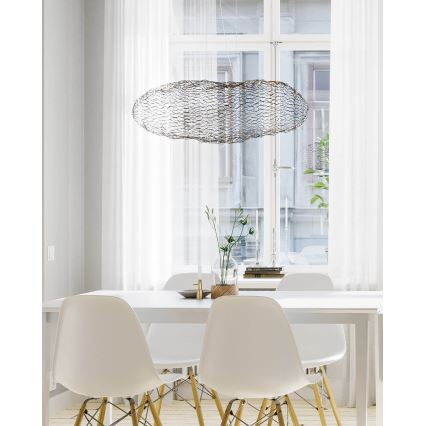 ByRydens - Світлодіодна підвісна люстра HAYDEN LED/15W/230V чорний