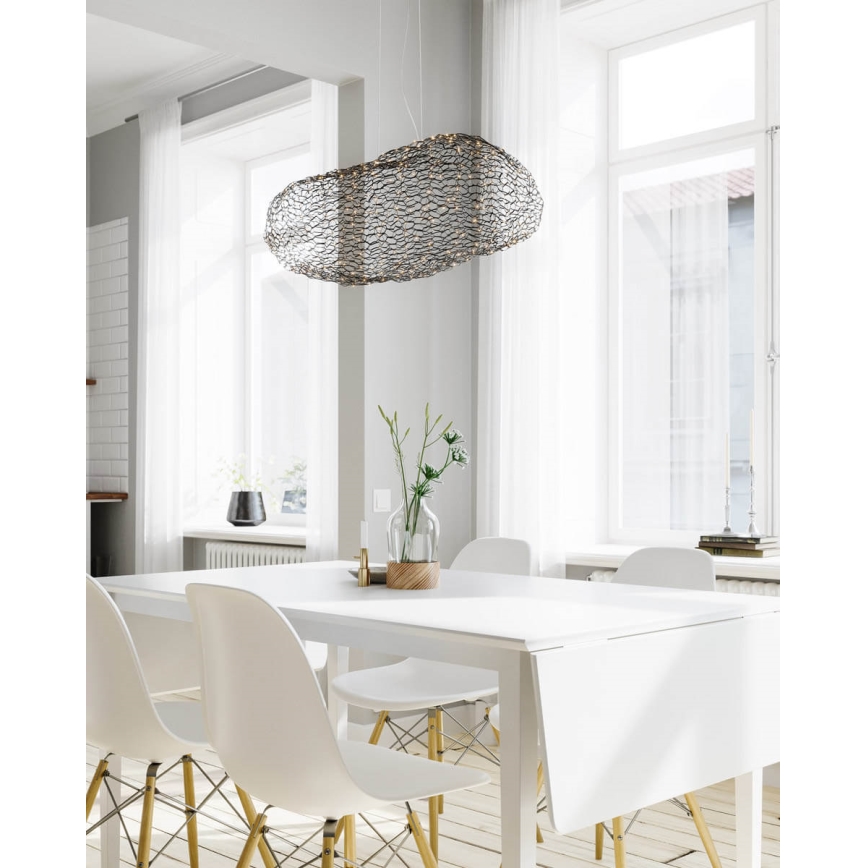 ByRydens - Світлодіодна підвісна люстра HAYDEN LED/15W/230V чорний