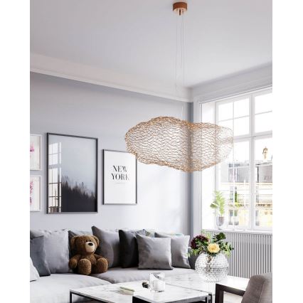 ByRydens - Світлодіодна підвісна люстра HAYDEN LED/15W/230V золотий