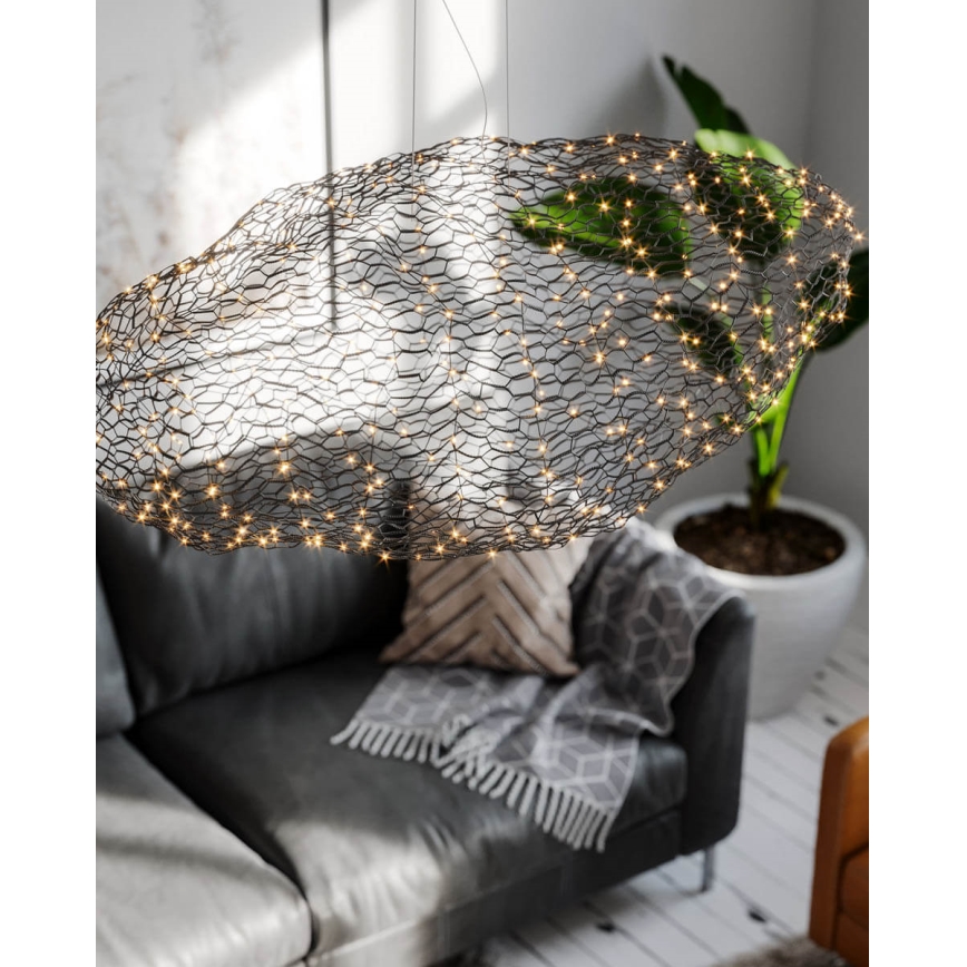 ByRydens - Світлодіодна підвісна люстра HAYDEN LED/20W/230V чорний