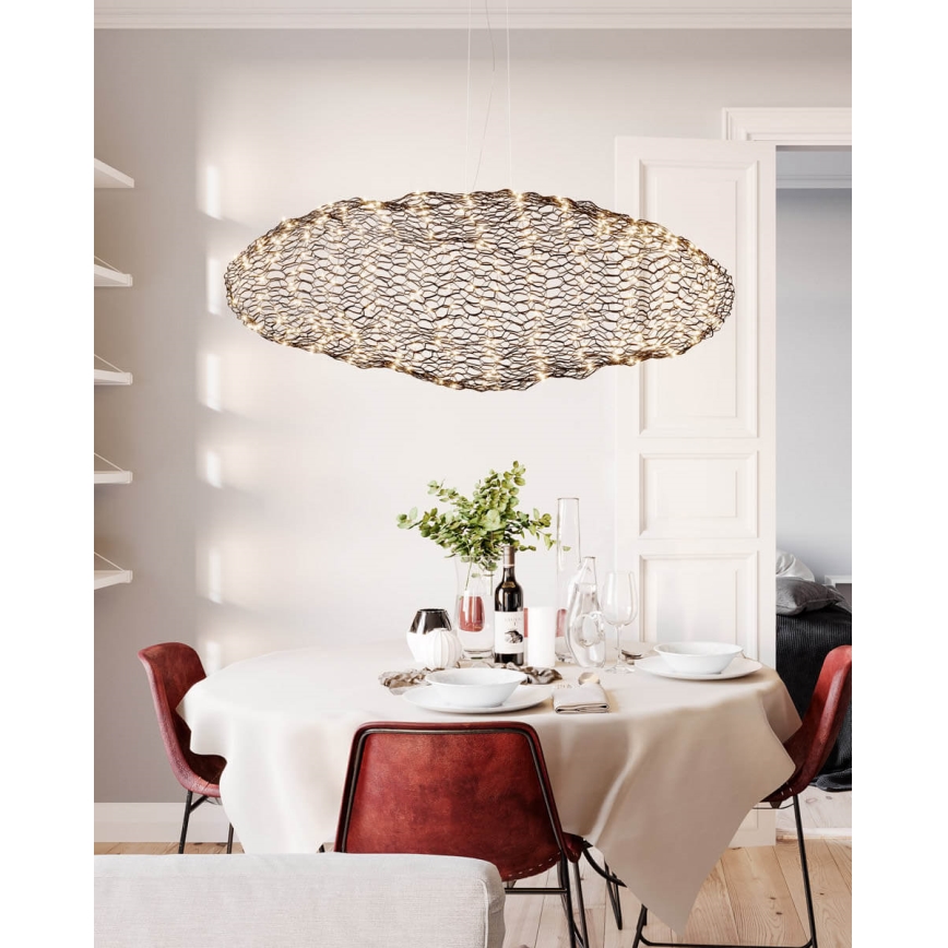 ByRydens - Світлодіодна підвісна люстра HAYDEN LED/20W/230V чорний