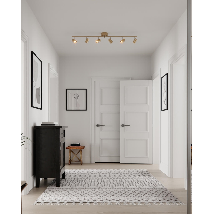 ByRydens - Точечный светильник CORRECT 6xGU10/7W/230V золотистый