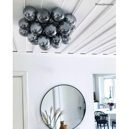 ByRydens - Потолочный светильник GROSS 6xG9/5W/230V дымчатый/черный диаметр 50 см