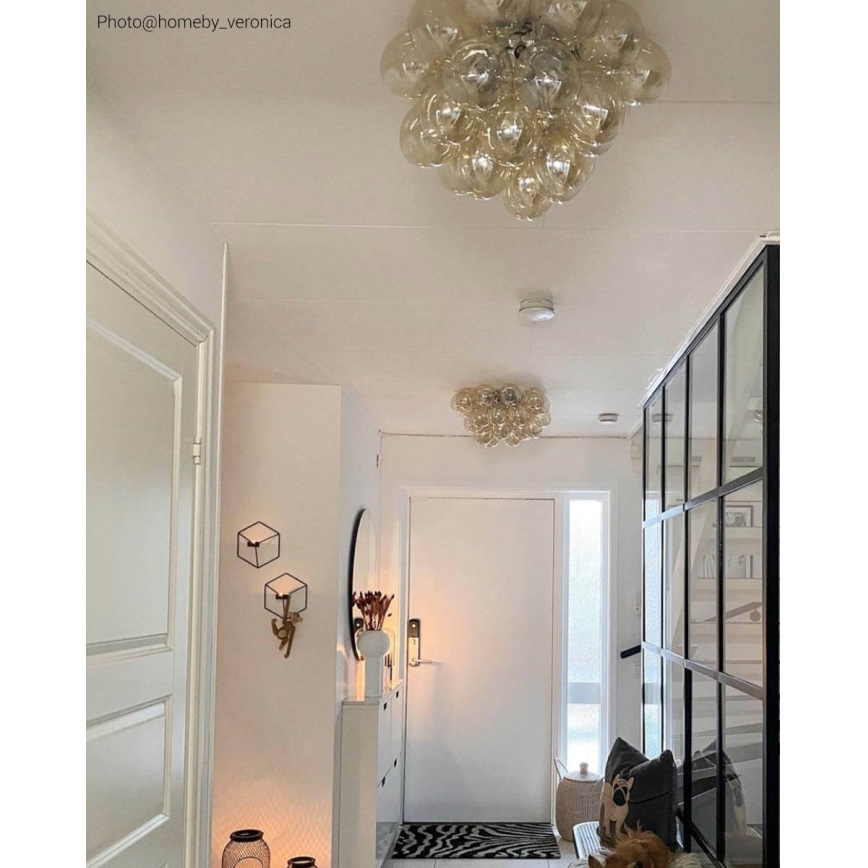 ByRydens - Стельовий світильник GROSS 6xG9/5W/230V димчастий/коричневий діаметр 50 см