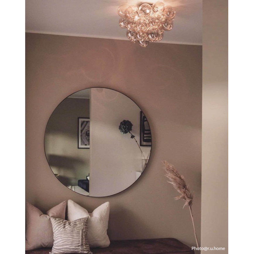 ByRydens - Стельовий світильник GROSS 6xG9/5W/230V димчастий/коричневий діаметр 50 см