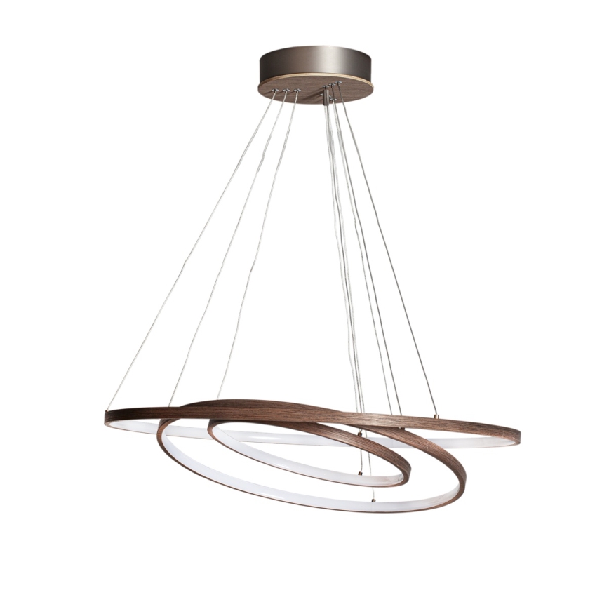 ByRydens - LED люстра на тросі TRIONE LED/45W/230V коричнева діаметр 80 см