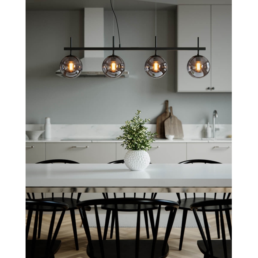 ByRydens - Підвісна люстра BOYLE на тросі 4xE27/8W/230V