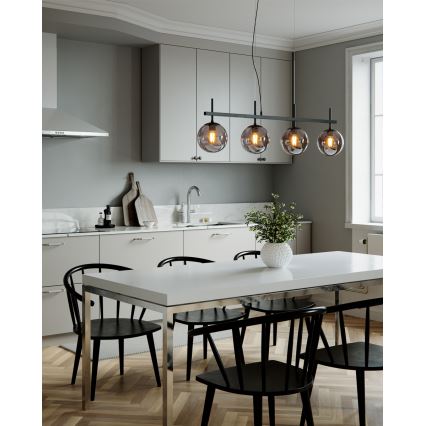 ByRydens - Підвісна люстра BOYLE на тросі 4xE27/8W/230V