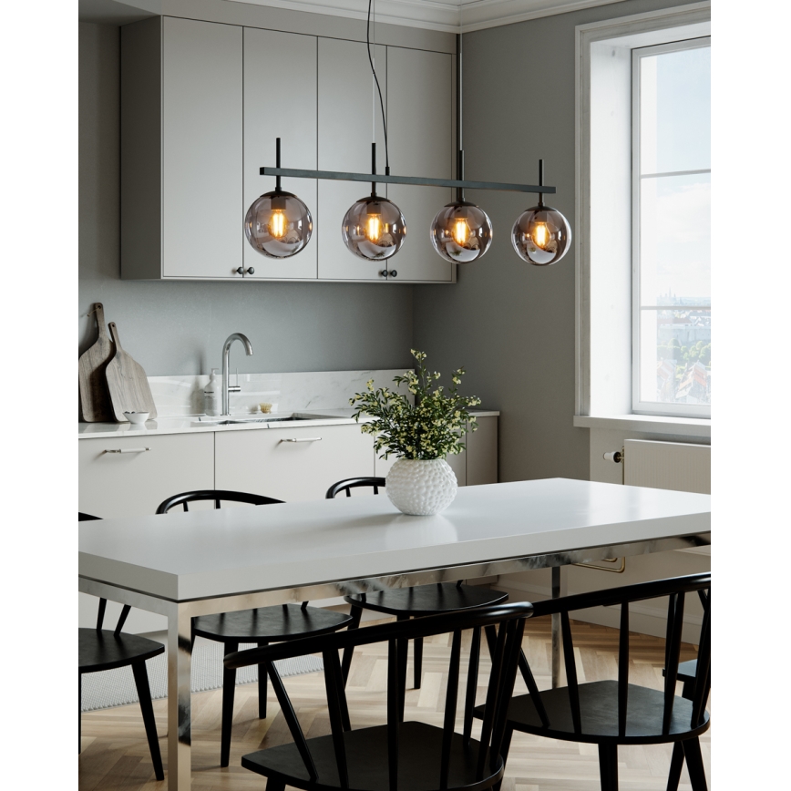 ByRydens - Подвесная люстра на тросе BOYLE 4xE27/8W/230V