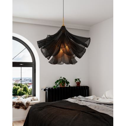 ByRydens - Підвісна люстра на тросі JULIETTE 1xE27/8W/230V чорна