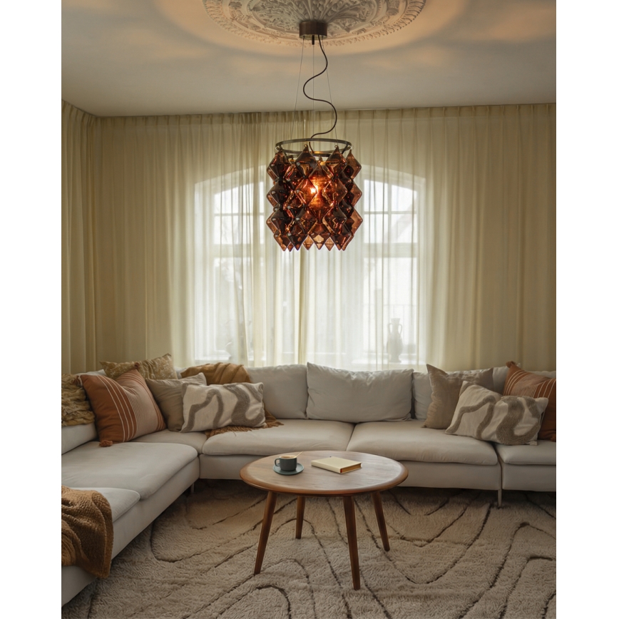 ByRydens - Підвісна люстра на тросі GEMMA 1xE27/5W/230V