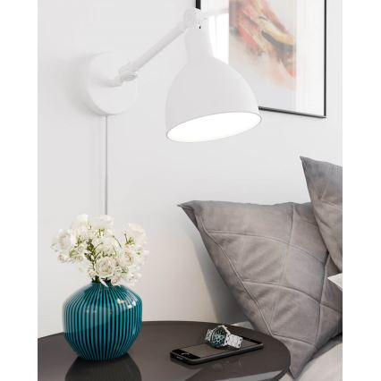 ByRydens - Настенный светильник BAZAR 1xE27/5W/230V белый