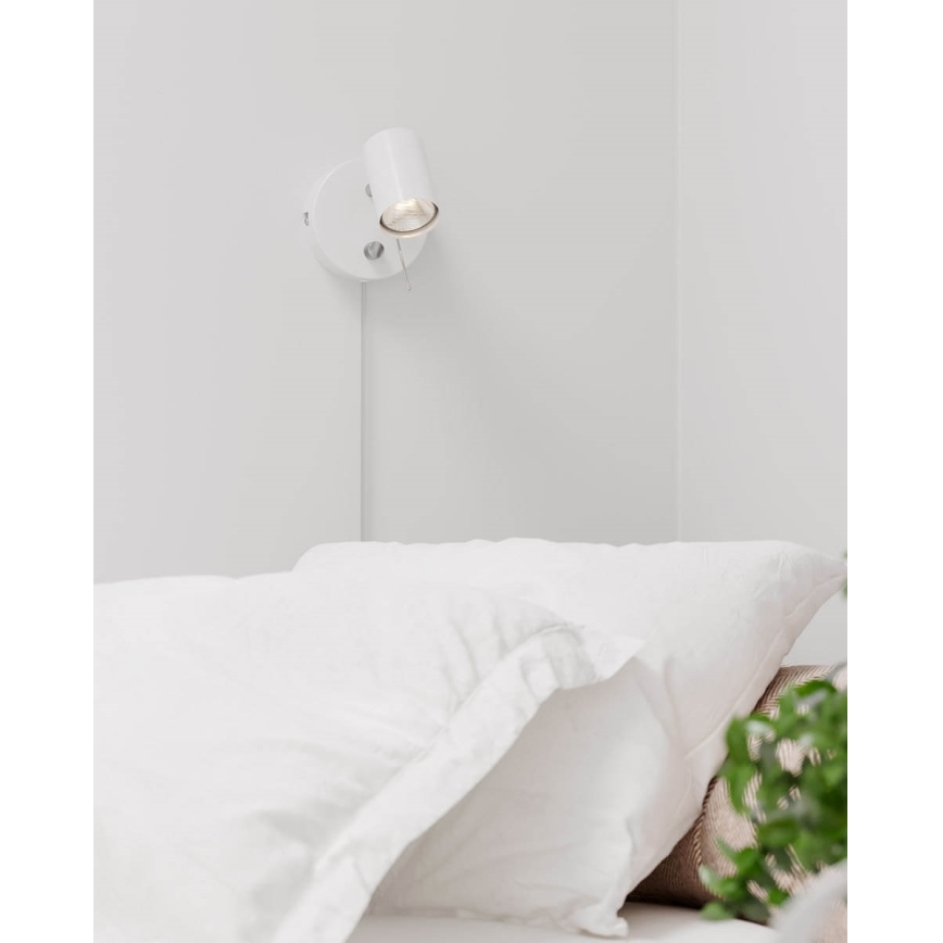 ByRydens - Точечный настенный светильник с регулированием яркости CORRECT 1xGU10/7W/230V белый