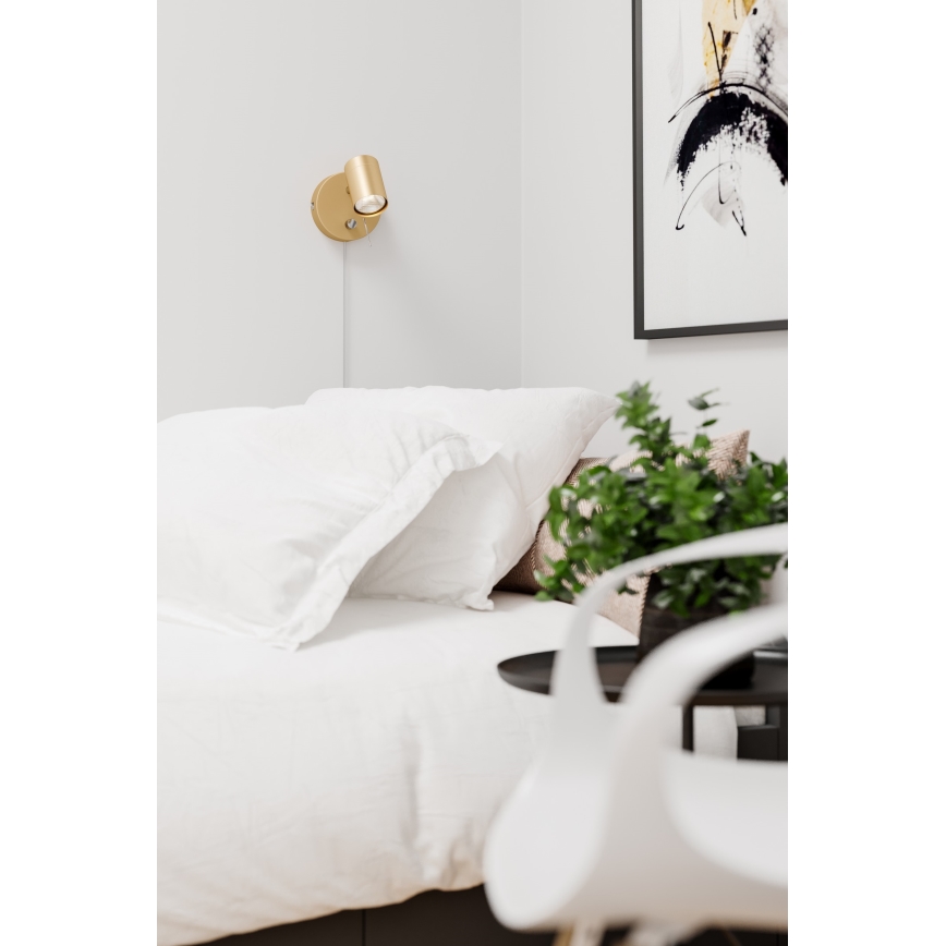 ByRydens - Точковий настінний світильник з регулюванням яскравості CORRECT 1xGU10/7W/230V золотий