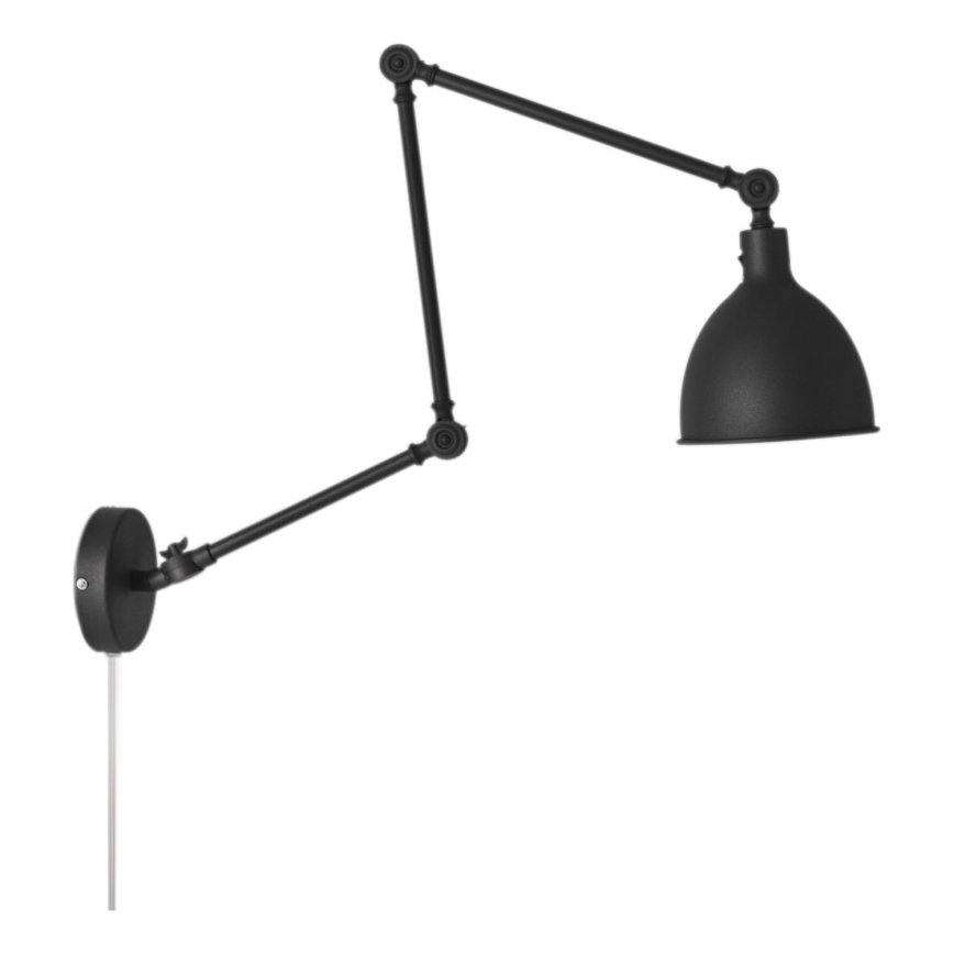 ByRydens - Настенная лампа с регулированием яркости BAZAAR 1xE27/5W/230V черный