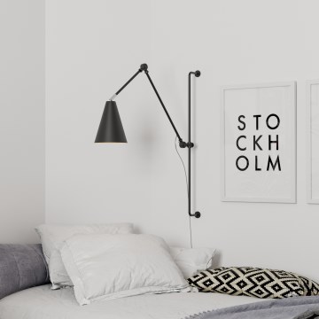 ByRydens - Настенная лампа YUKON 1xE27/5W/230V черный