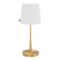 ByRydens - Настільна лампа LUMI 1xE27/8W/230V біла/золота 48,5 cm