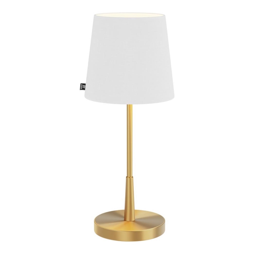ByRydens - Настільна лампа LUMI 1xE27/8W/230V біла/золота 48,5 cm