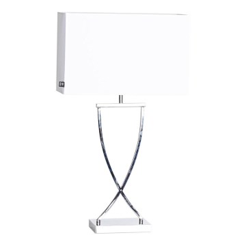 ByRydens - Настільна лампа OMEGA 1xE27/5W/230V білий/глянцевий хром