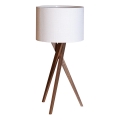 ByRydens - Настольная лампа VEGA 1xE27/8W/230V белая/орех