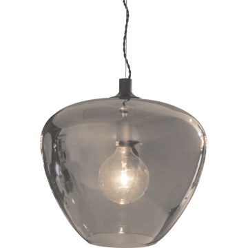 ByRydens - Підвісна люстра BELLISSIMO 1xE27/8W/230V димчастий/чорний діаметр 40 см