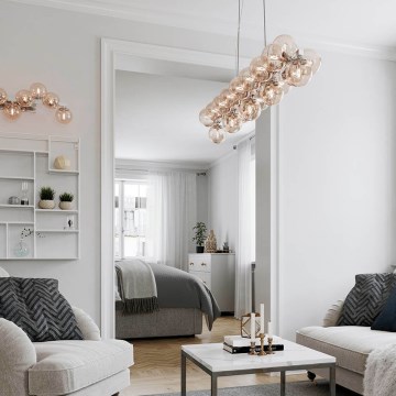 ByRydens - Подвесная люстра SPLENDOR 25xG9/5W/230V дымчатый/коричневый