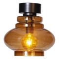 ByRydens - Потолочный светильник DOLORES 1xE27/5W/230V диаметр 30 см коричневый/дымчатый
