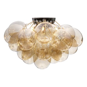 ByRydens - Потолочный светильник GROSS, 6xG9/8W/230V, дымчатый/коричневый, диаметр 70 см