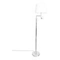 ByRydens - Светильник напольный LED ORLANDO 1xE27/5W/230V + LED/3W белый/глянцевый хром, диаметр 36 см