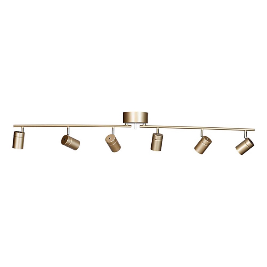 ByRydens - Точечный светильник CORRECT 6xGU10/7W/230V золотистый