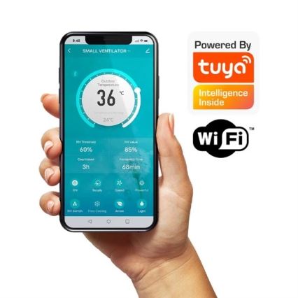 Бытовой рекуператор 12W Wi-Fi Tuya + дистанционное управление
