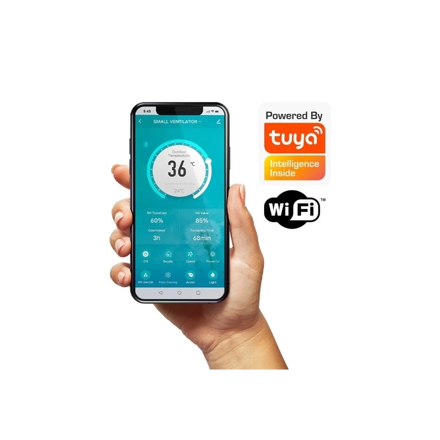Бытовой рекуператор 12W Wi-Fi Tuya + дистанционное управление